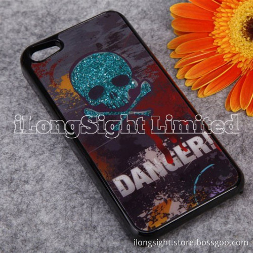 Butterfly Pattern Diamond Plastic Case For iPhone 5